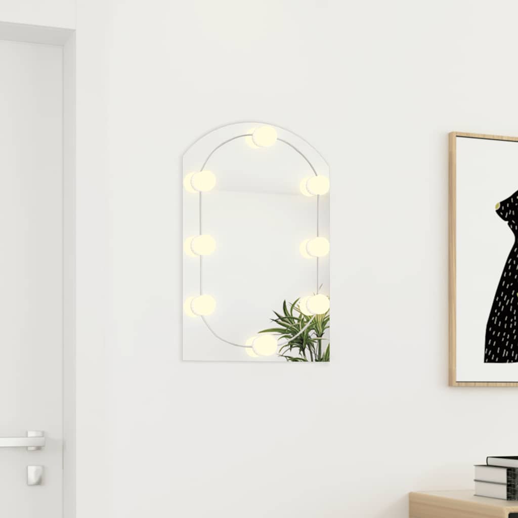Espejo vidaxx con arco de iluminación LED cristal 60x40 cm