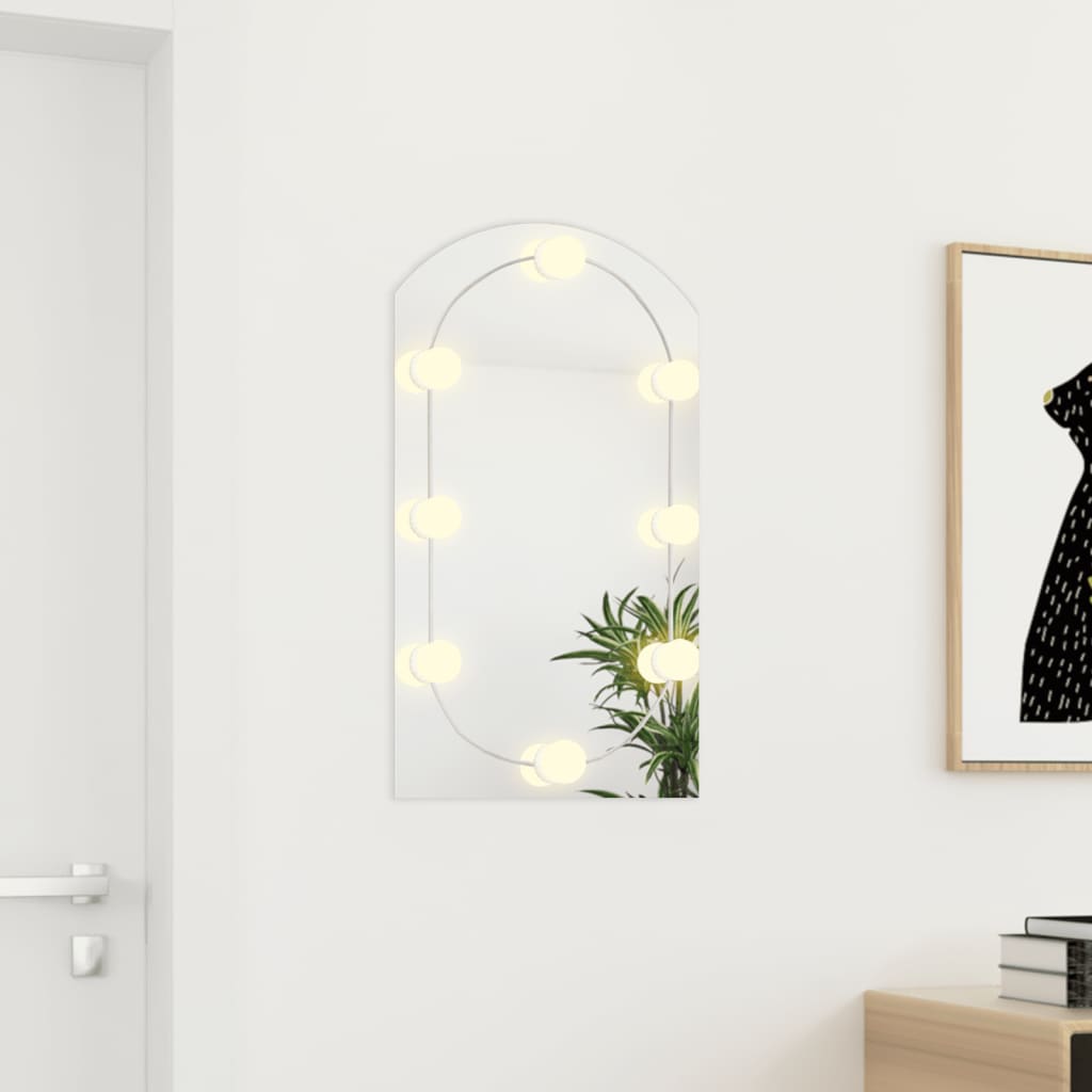 Specchio Vidaxl con illuminazione a LED BOOG 70x40 cm vetro