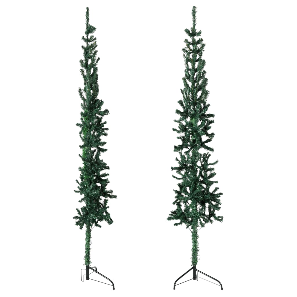 Vidaxl Kunstkerstboom metà con verde stretto standard 210 cm