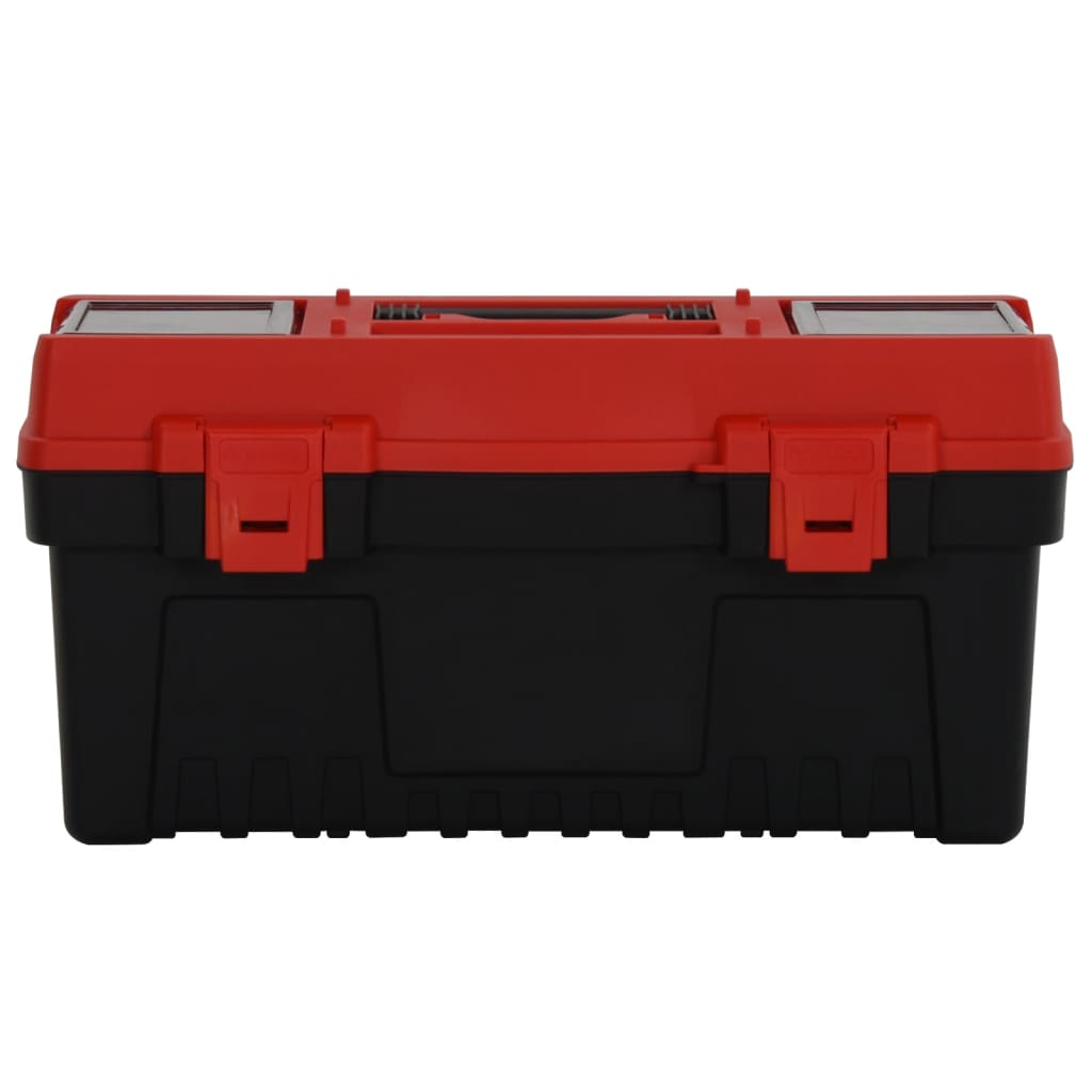 VIDAXL 2 ST CASSE STRUMENTI POLIPROPENE NERO E ROSSO