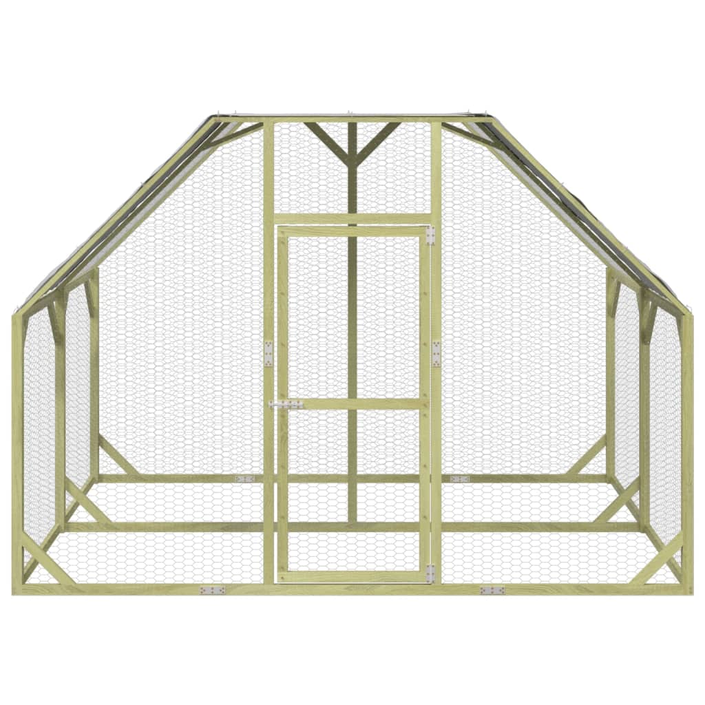 Vidaxl Chicken Coop 268x200x190 cm Pinna solida impregnata