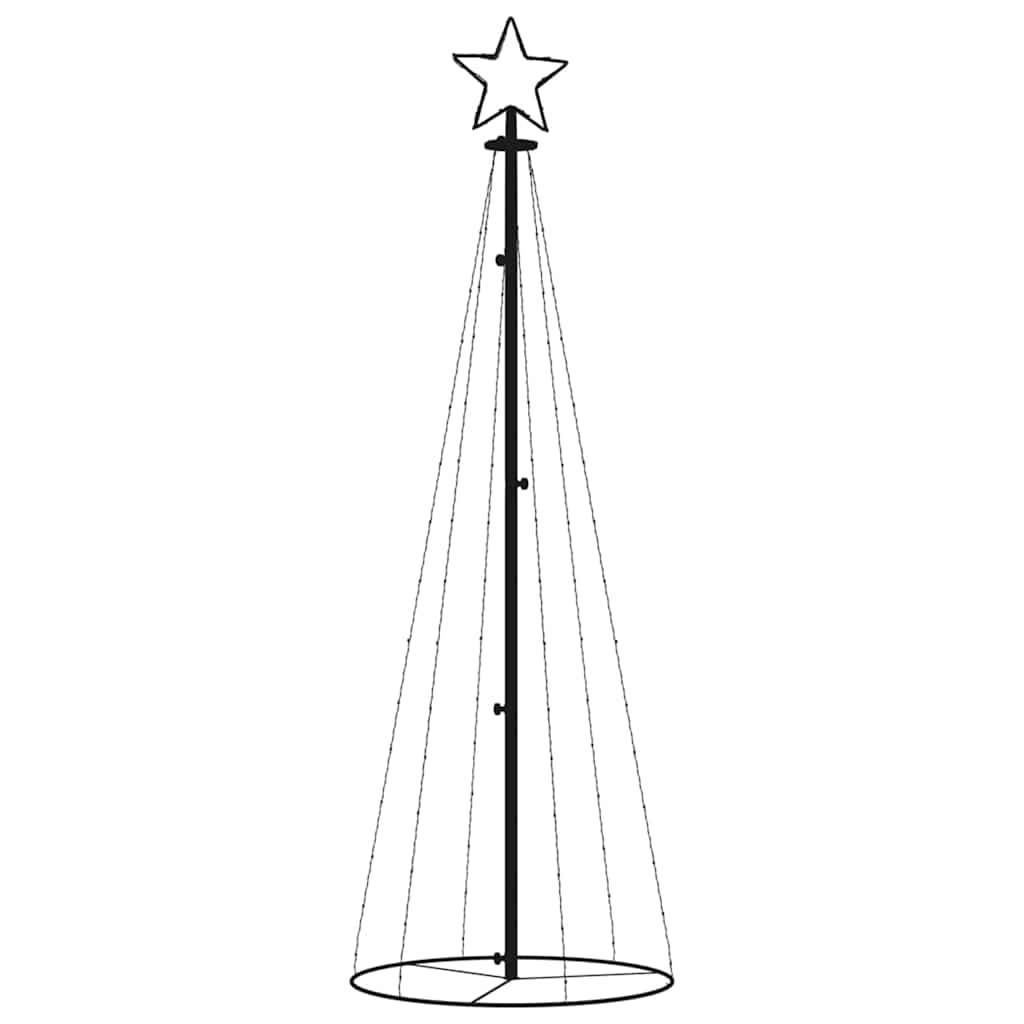 Vidaxl KegelkerstBoom 108 LED 70x180 cm multiColeado
