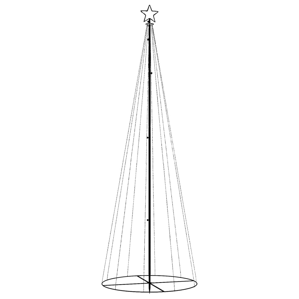 Vidaxl Kegelkerstboom 310 LED 100x300 cm azul