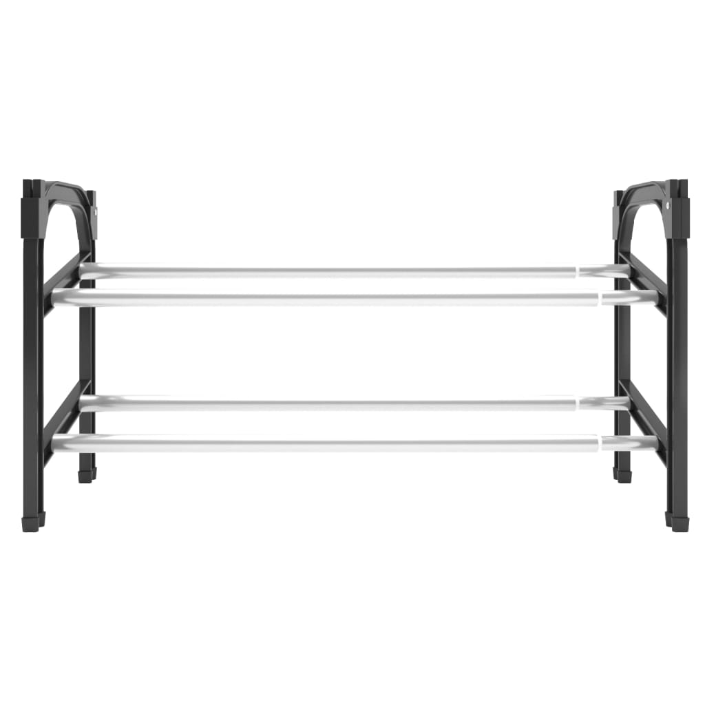 Vidaxl zapatero con 2 estantes que se extienden 119x24x37 cm