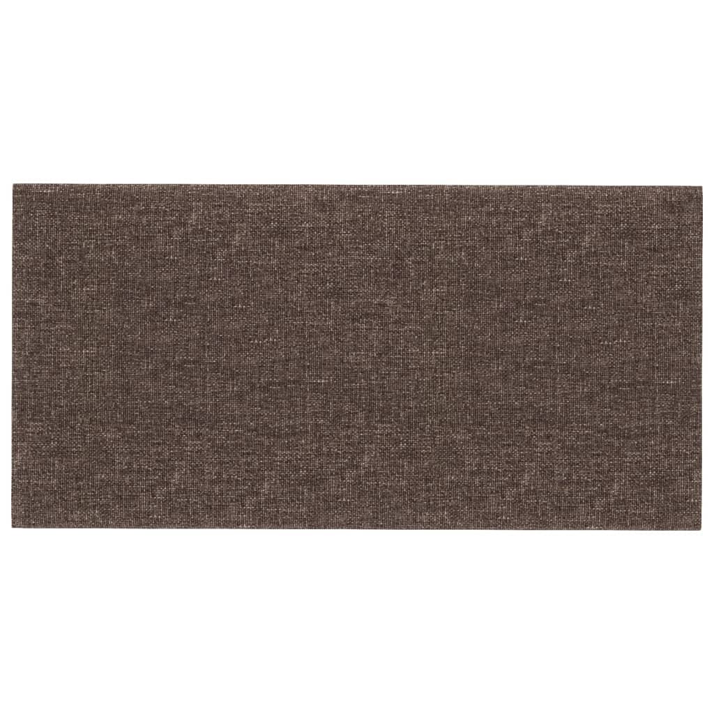 Pannelli a parete Vidaxl 12 pezzi 0,54 m² 30x15 cm Fabric taupe