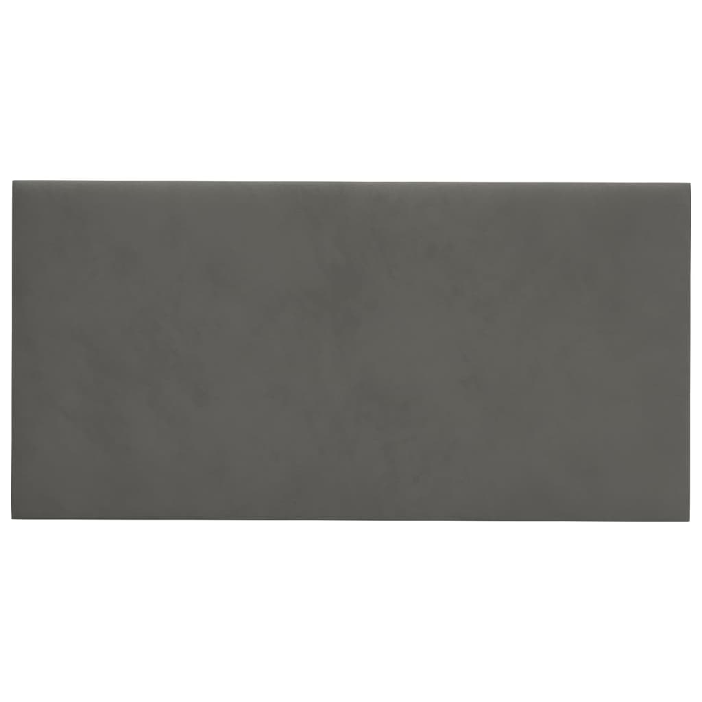Pannelli a parete Vidaxl 12 pezzi 0,54 m² 30x15 cm Velvet Grigio scuro