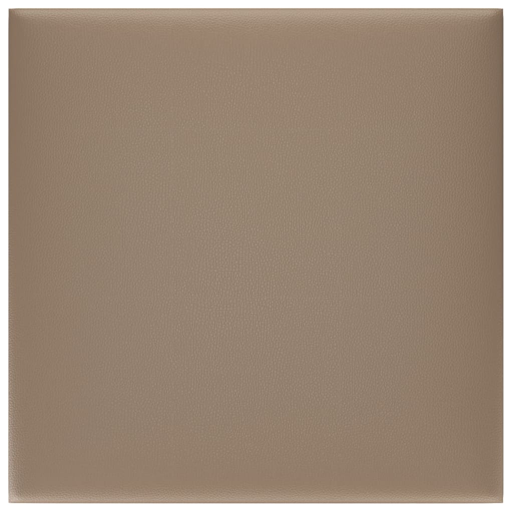 Paneles de pared Vidaxl 12 ST 1.08 m² 30x30 cm de arte de cuero Cappuccinocolid