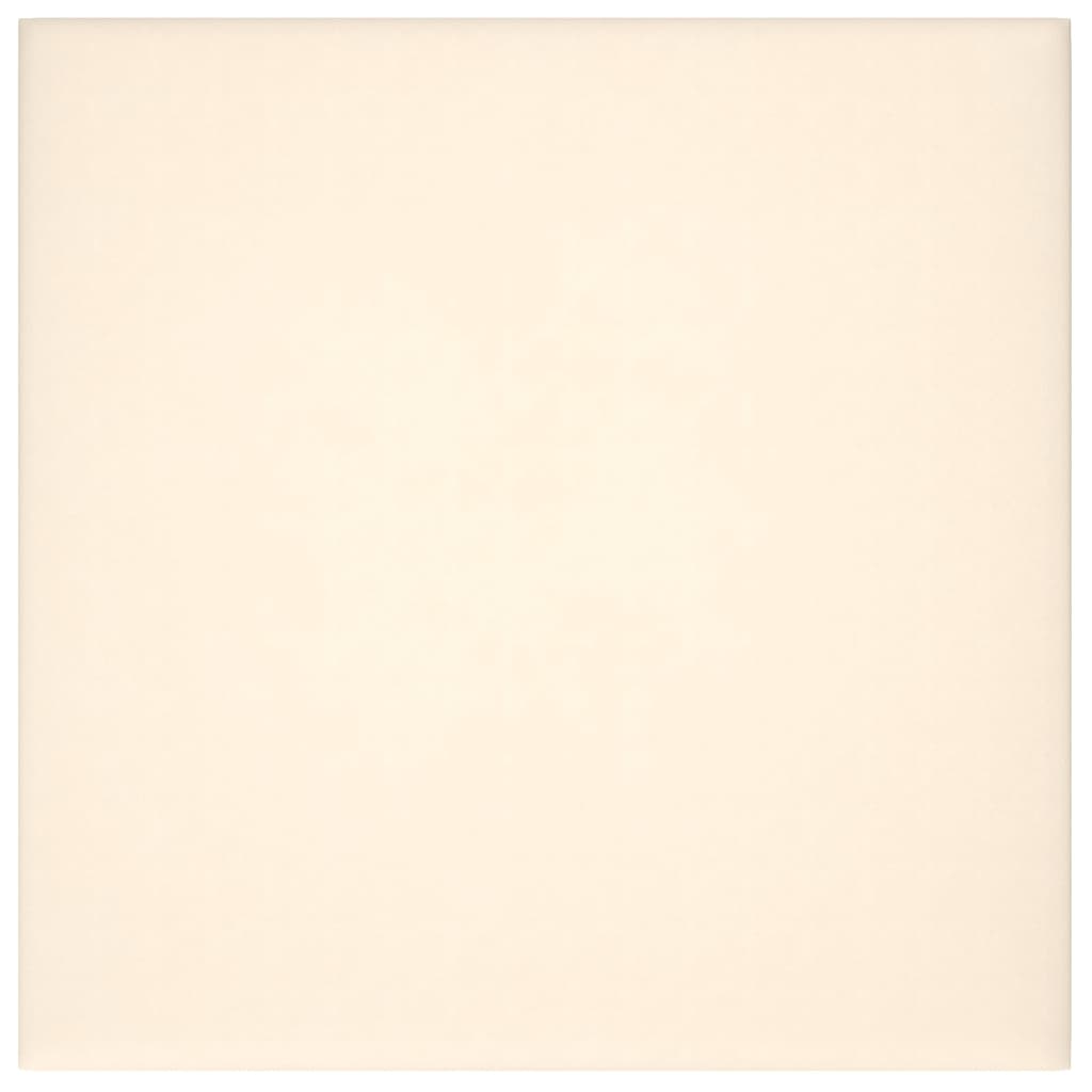 Paneles de pared Vidaxl 12 St 1.08 m² 30x30 cm de crema de terciopelo