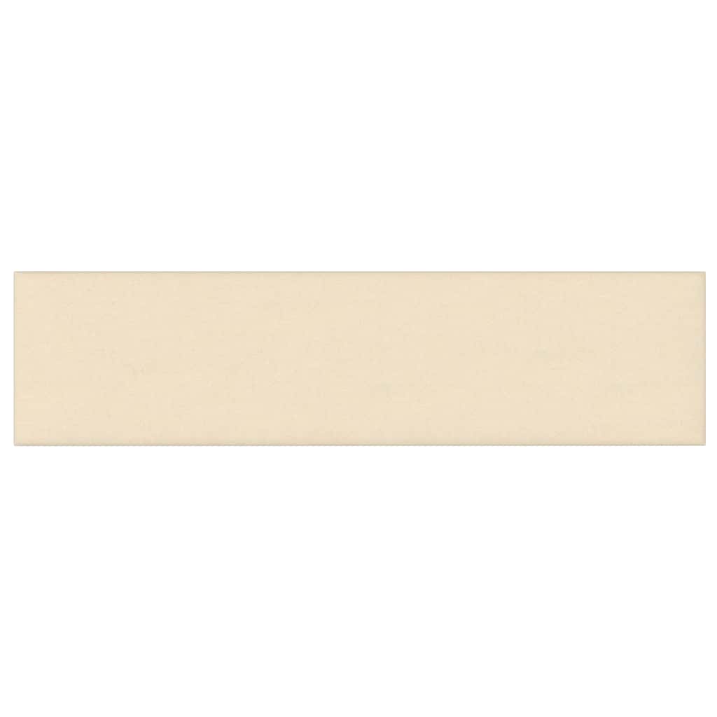 Paneles de pared Vidaxl 12 St 1.08 m² 60x15 cm de crema de tela