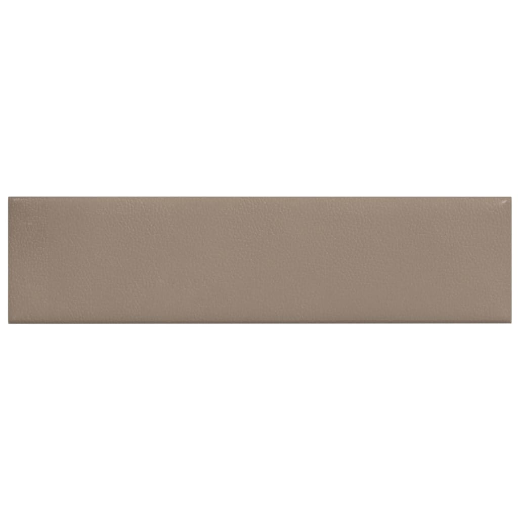 Paneles de pared Vidaxl 12 st 1.08 m² 60x15 cm de arte de cuero cappcinocolid
