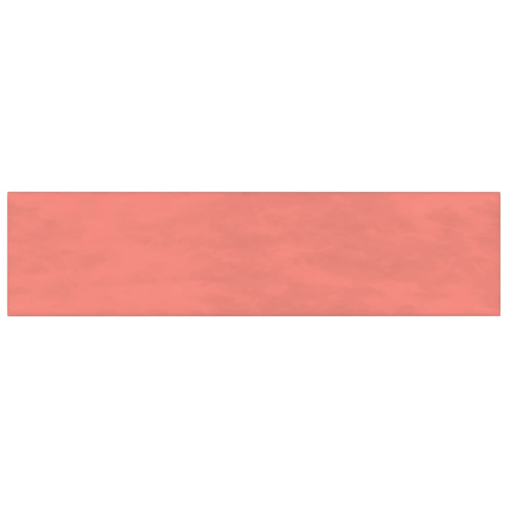 Paneles de pared Vidaxl 12 ST 1.08 m² 60x15 cm de terciopelo rosa