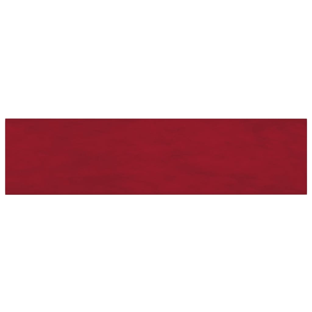 Paneles de pared Vidaxl 12 ST 1.08 m² 60x15 cm Velvet Red rojo