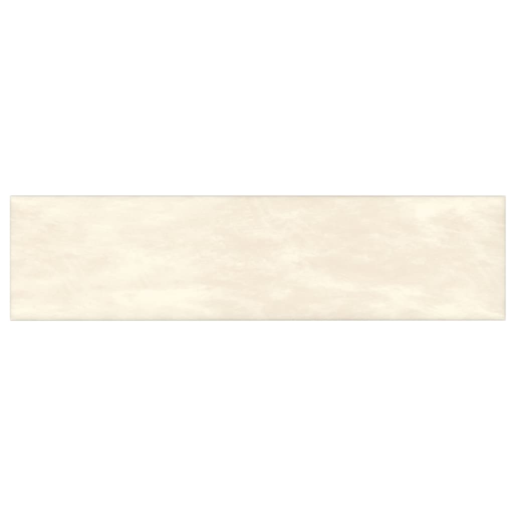 Paneles de pared Vidaxl 12 st 1.08 m² 60x15 cm de crema de terciopelo