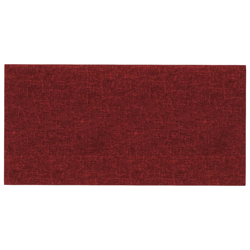 Paneles de pared Vidaxl 12 st 2.16 m² 60x30 cm de tela rojo