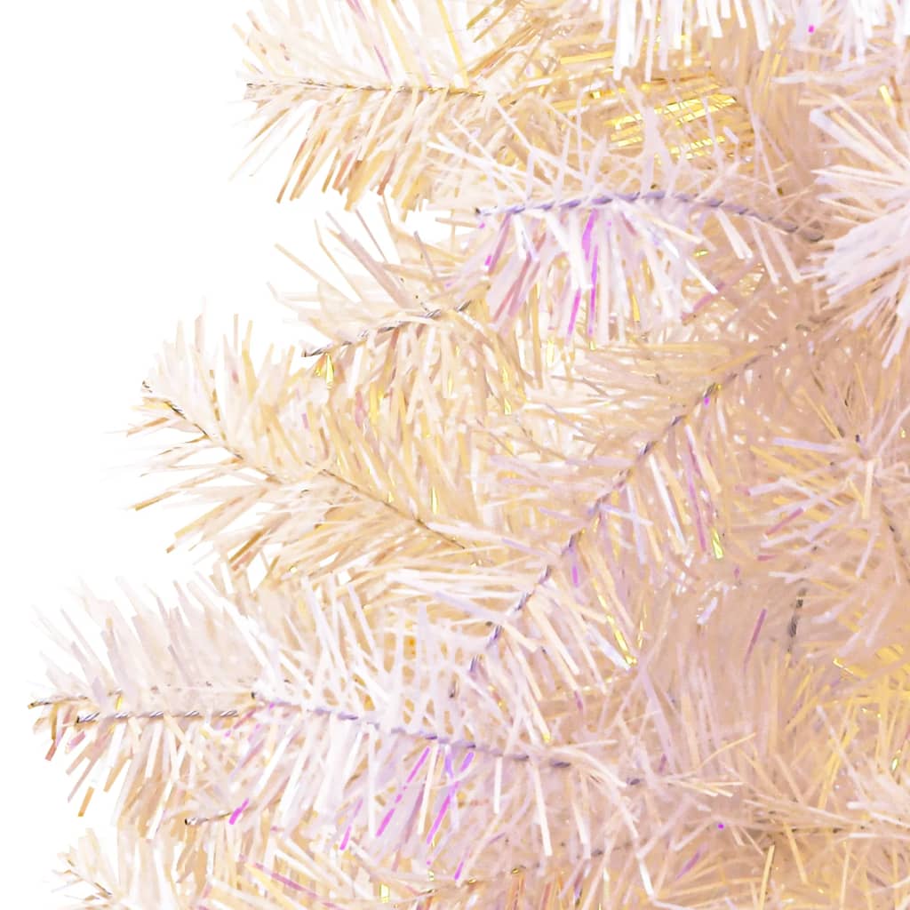 Vidaxl Kunstkerstboom con extremos iridiscentes de 240 cm PVC White