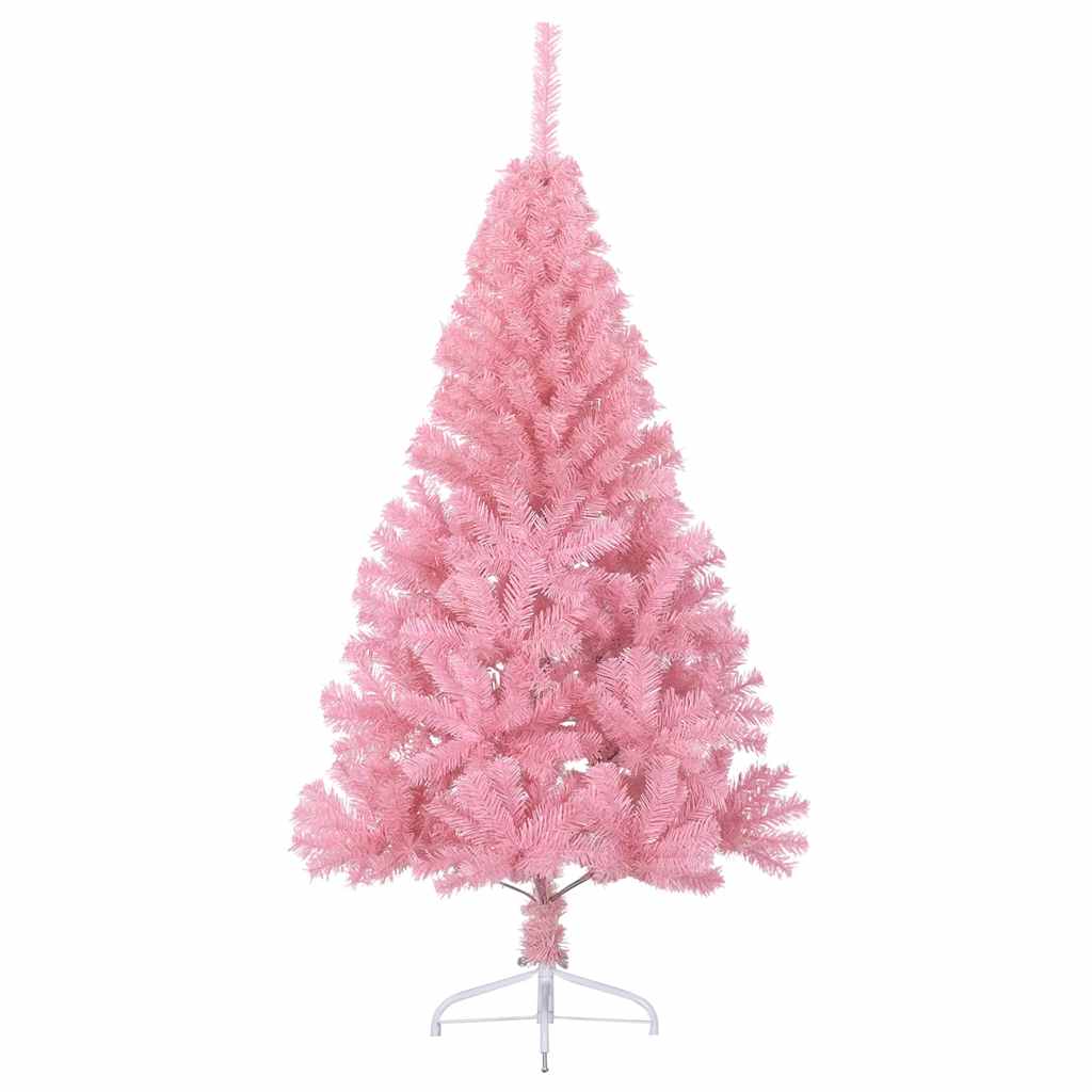 Vidaxl Kunstkerstboom con metà pvc da 150 cm standard rosa