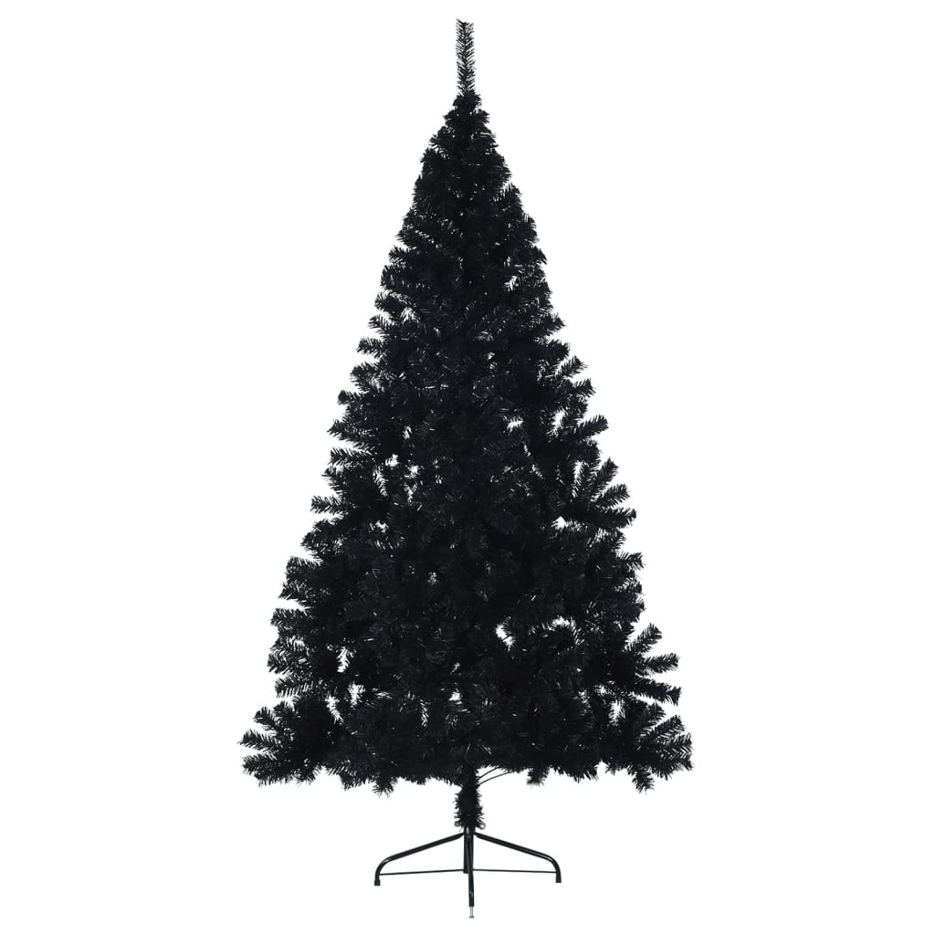 Vidaxl Kunstkerstboom con metà pvc di mezza 240 cm standard nero