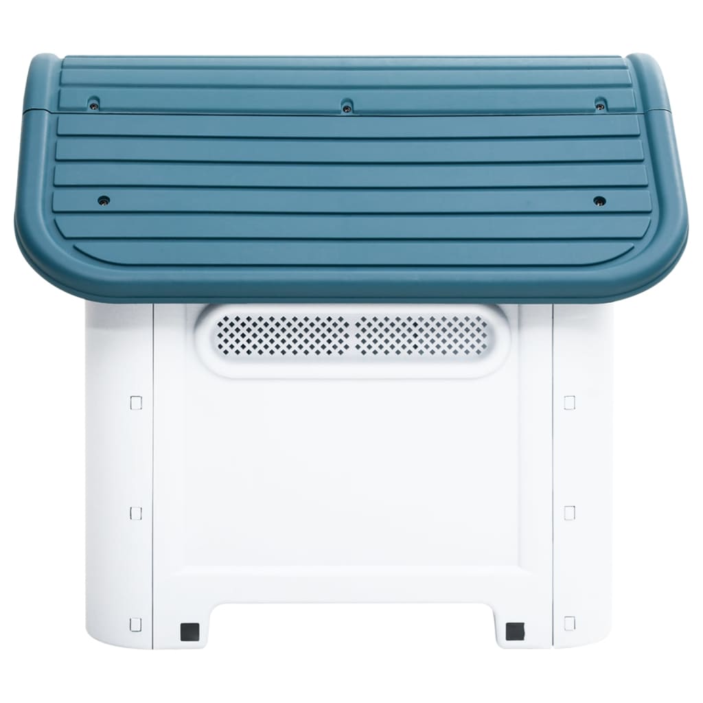 Vidaxl dog loft 59x75x66 cm polipropene blu