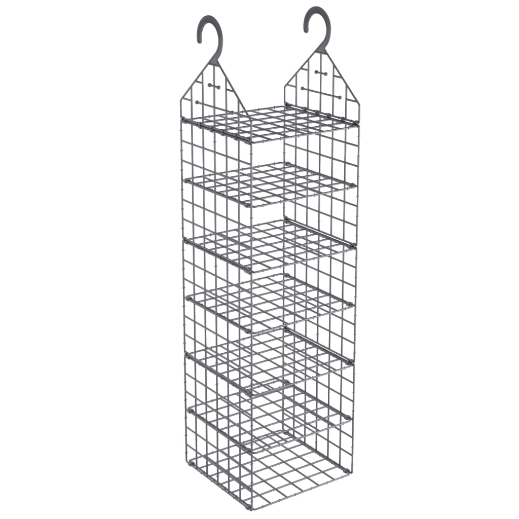 Vidaxl Hanging Armade Organizzatori 2 ST con 7 ripiani