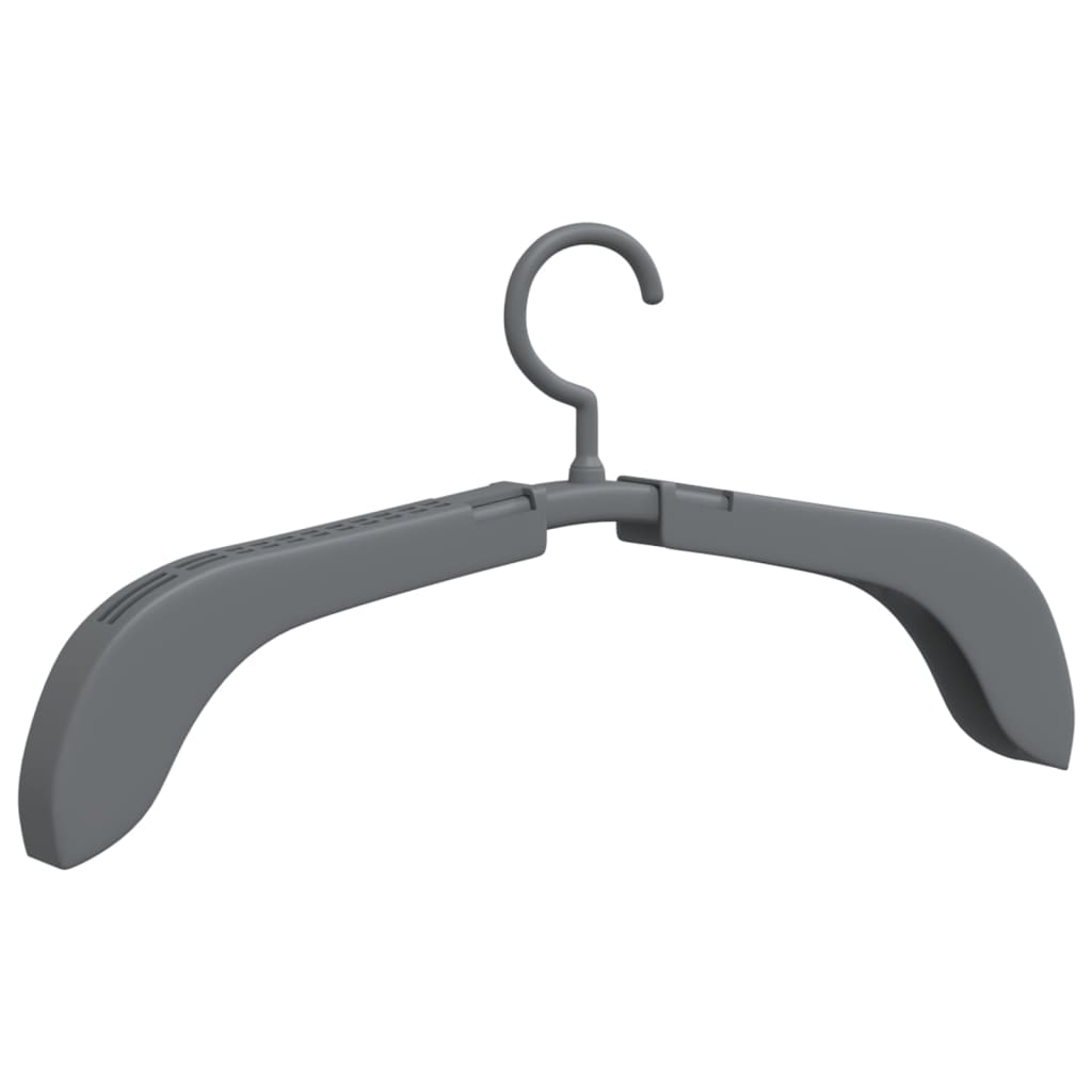 VidaXL percha extensible 10uds gris