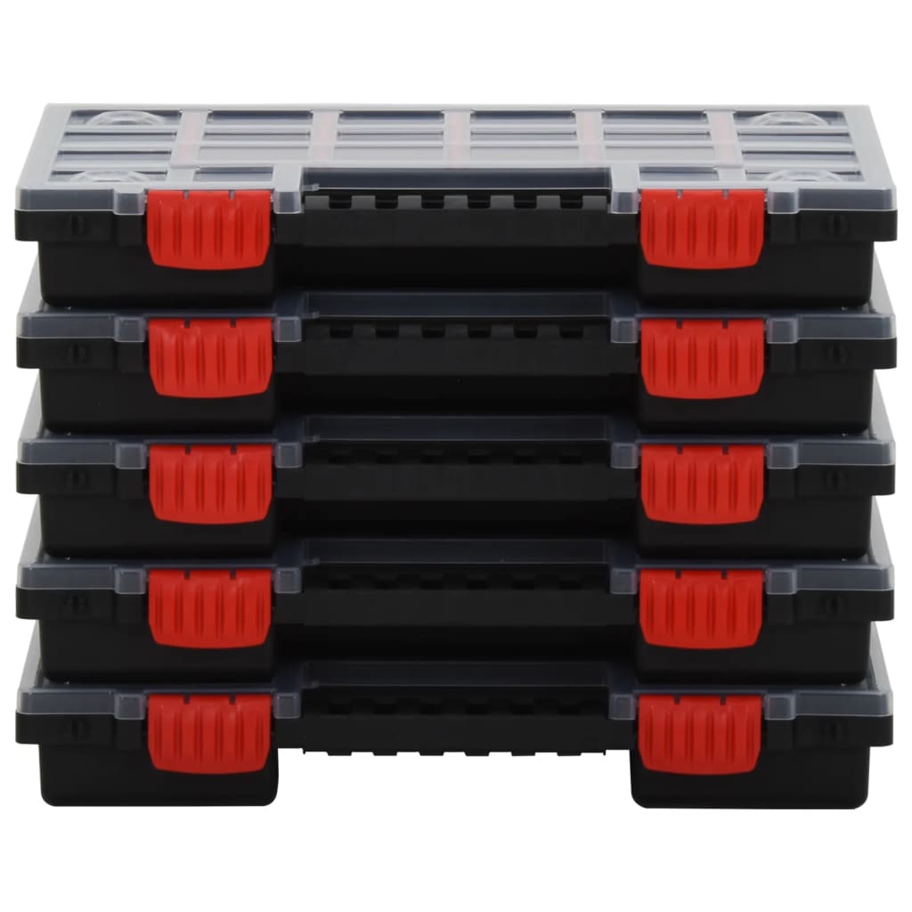 Scatole di gamma Vidaxl 10 pezzi 34.5x25x5 cm polipropene