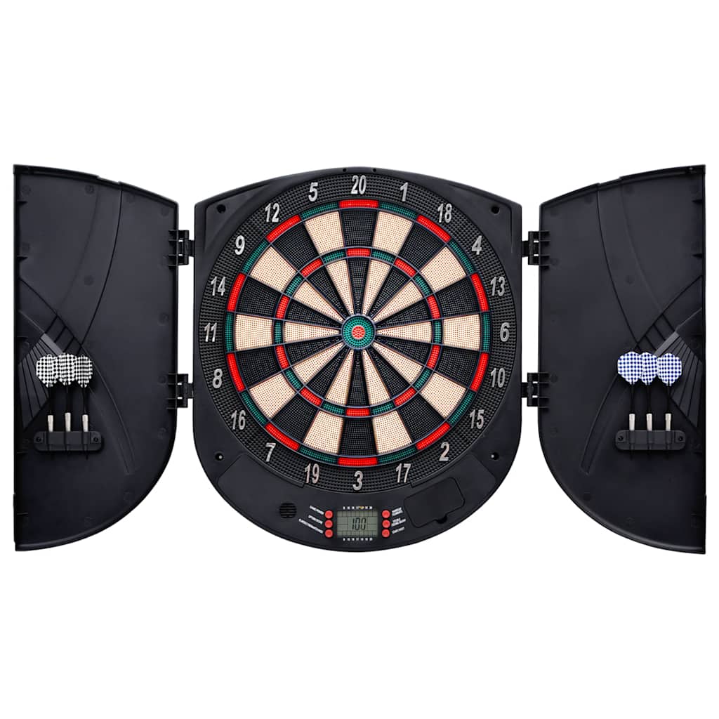 Vidaxl Dartboard Electric con Darts Polypropene Black