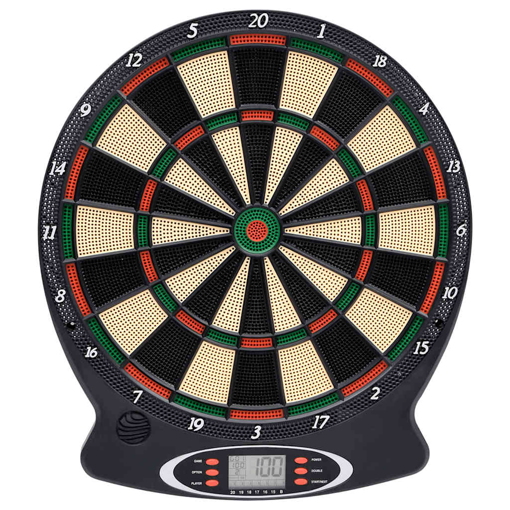 Vidaxl Dartboard Electric con Darts Polypropene Black