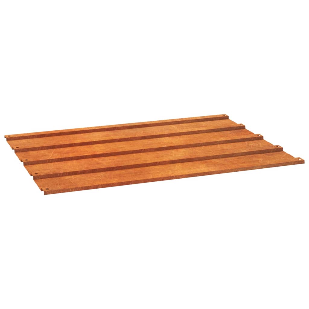 Paneles de techo Vidaxx 12 piezas 60x44 cm acero corten oxidado