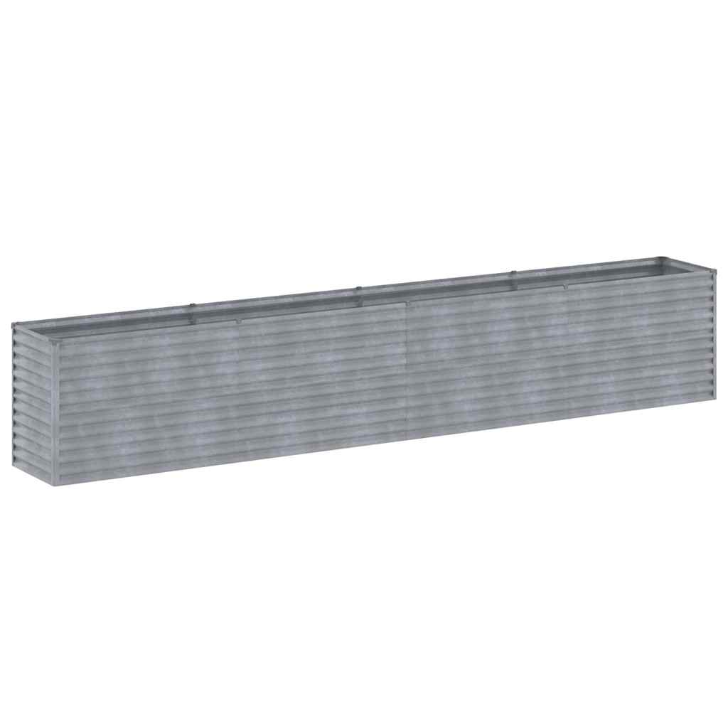 Plantador Vidaxl recaudado 385x50x69 cm Cortenstaal
