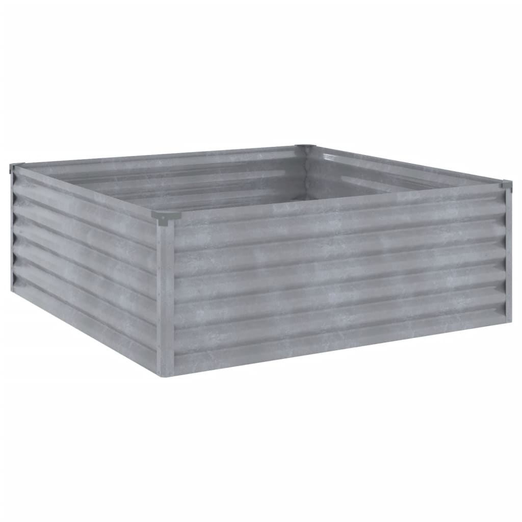 Plantador Vidaxl recaudado 100x100x36 cm Cortenstaal