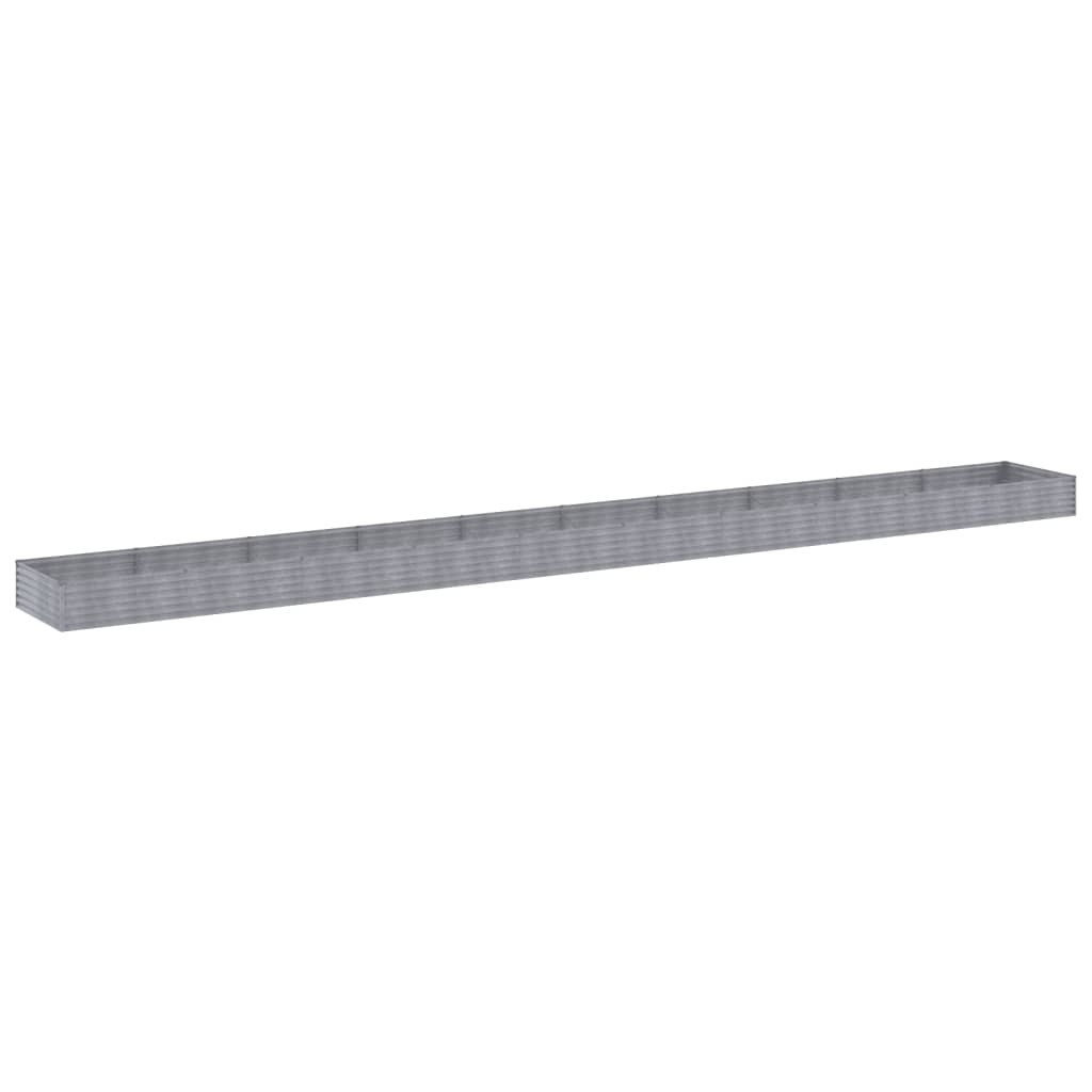 Plantador Vidaxl recaudado 960x100x36 cm Cortenstaal