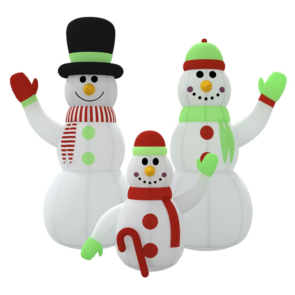 Vidaxl Snowman gonfiabile con LED 500 cm
