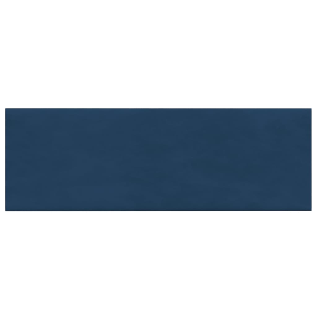 Paneles de pared Vidaxl 12 st 3.24 m² 90x30 cm Velvet azul