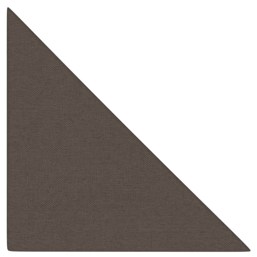 Pannelli a parete Vidaxl 12 pezzi 0,54 m² 30x30 cm Taupe