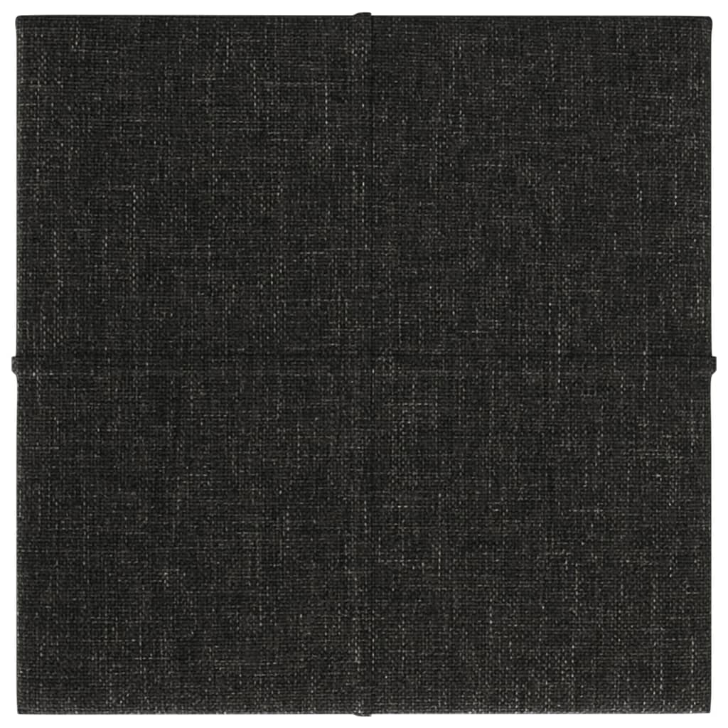 Paneles de pared Vidaxl 12 ST 1.08 m² 30x30 cm de tela negra
