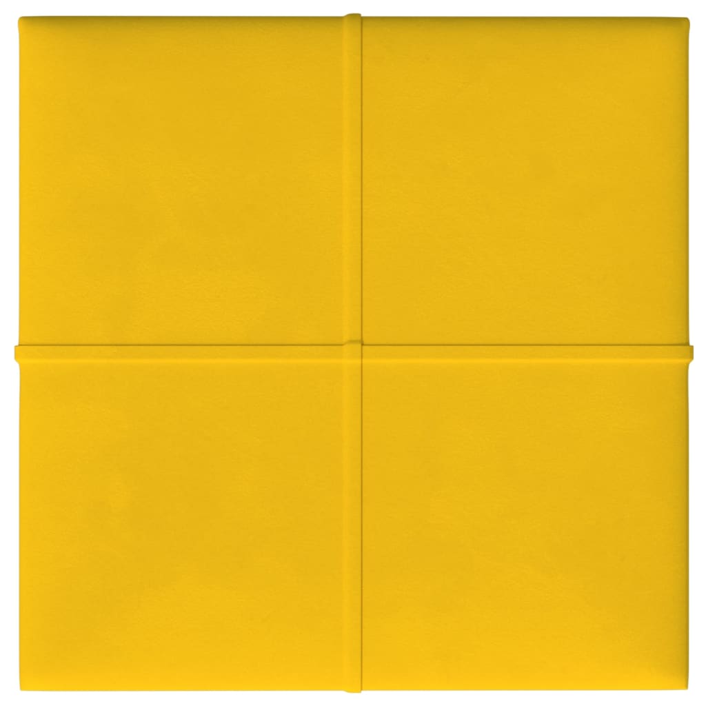 Pannelli a parete Vidaxl 12 ST 1,08 m² 30x30 cm Giallo