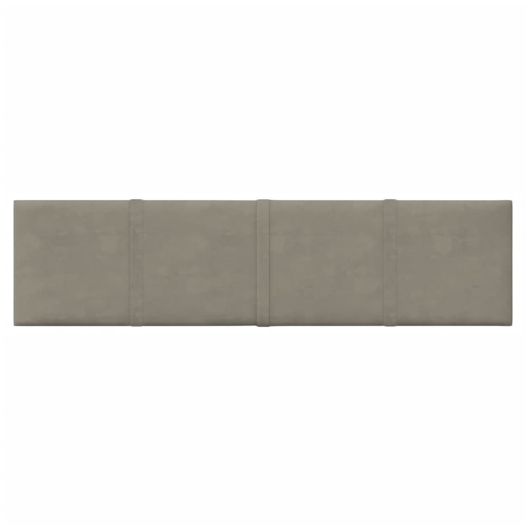 Paneles de pared Vidaxl 12 ST 1.08 m² 60x15 cm Velvet gris claro