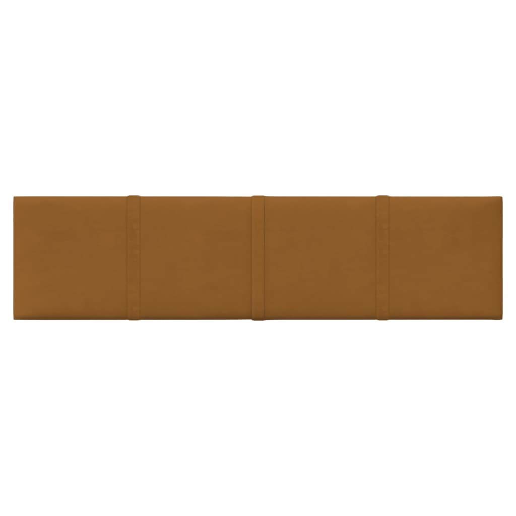 Paneles de pared Vidaxl 12 st 1.08 m² 60x15 cm Velvet Brown