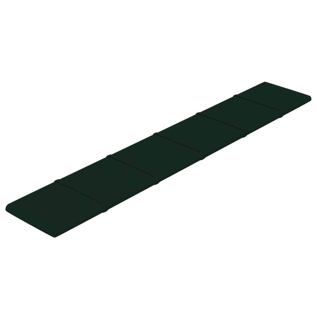 Pannelli a parete Vidaxl 12 ST 1,62 m² 90x15 cm Verde scuro
