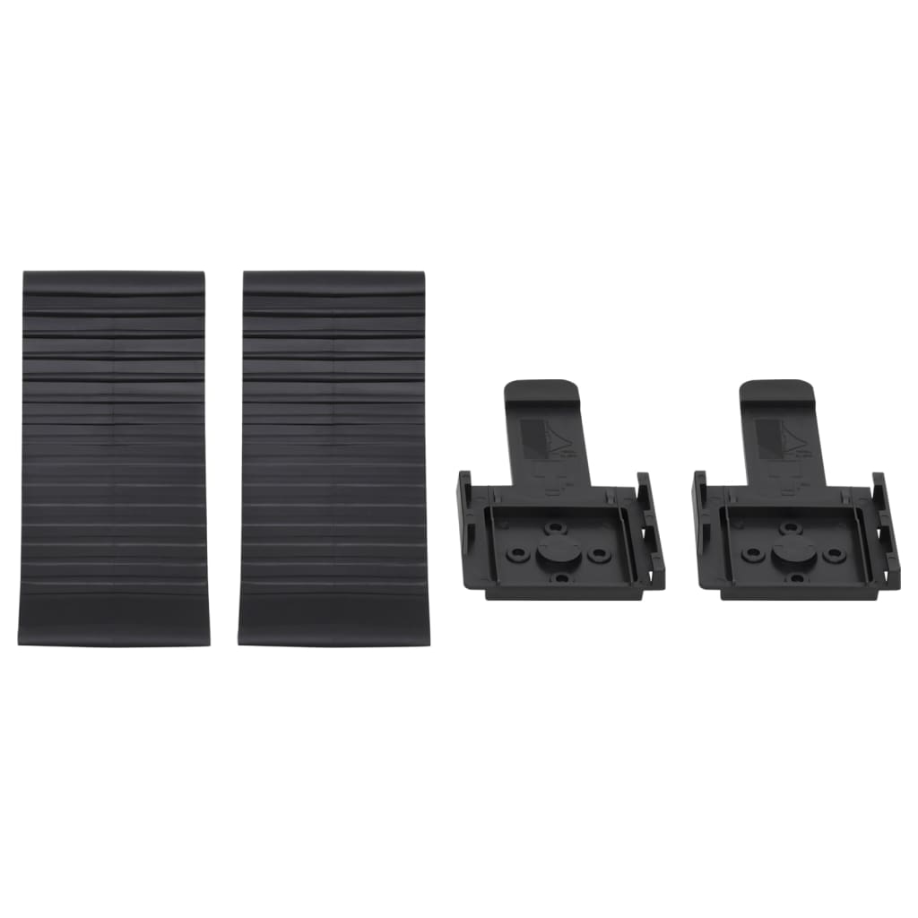 Blocchi ruote Vidaxl 2 ST 25x10x11.5 CM Plastica