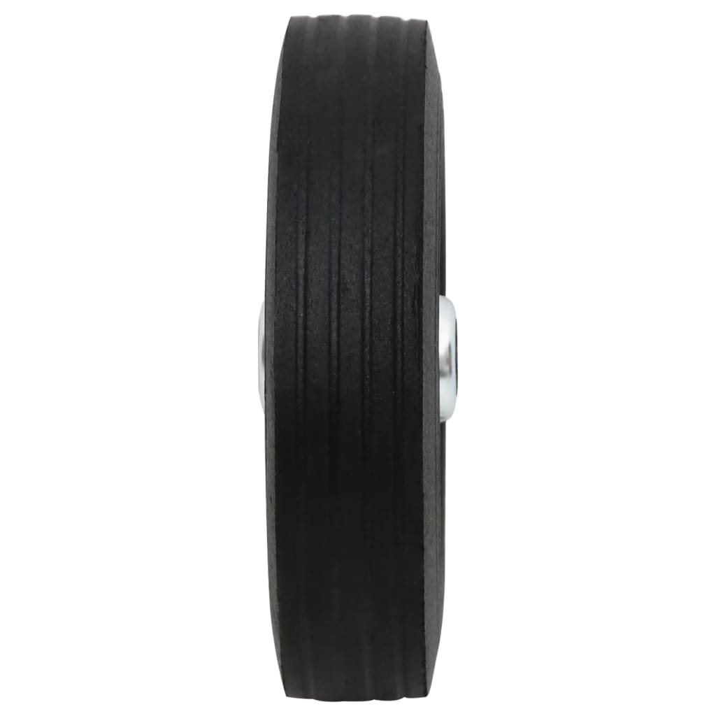 Rueda Vidaxl para volante Ø20x5 cm de goma sólida y acero