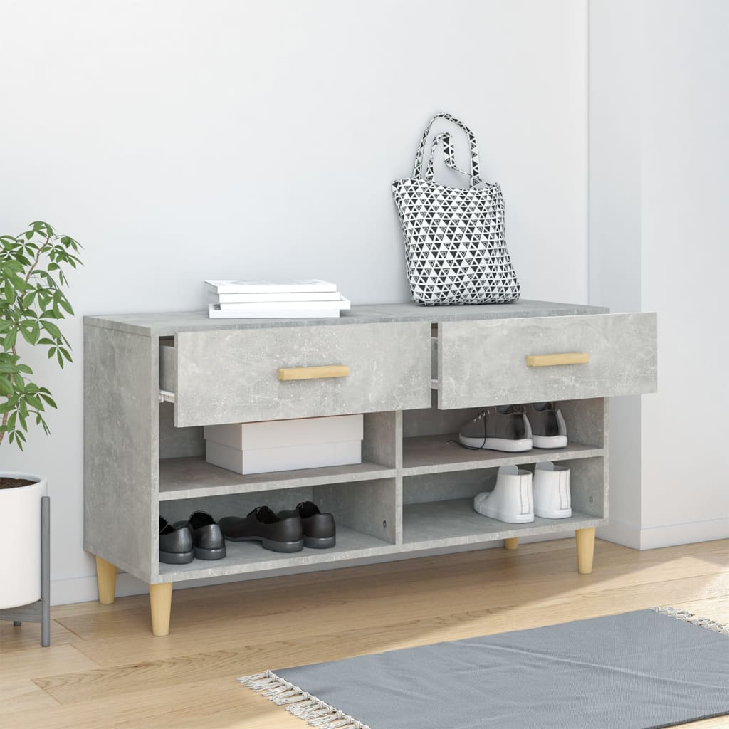 Vidaxl Cabinet da scarpe 102x35x55 cm Prezzo in legno trasformato