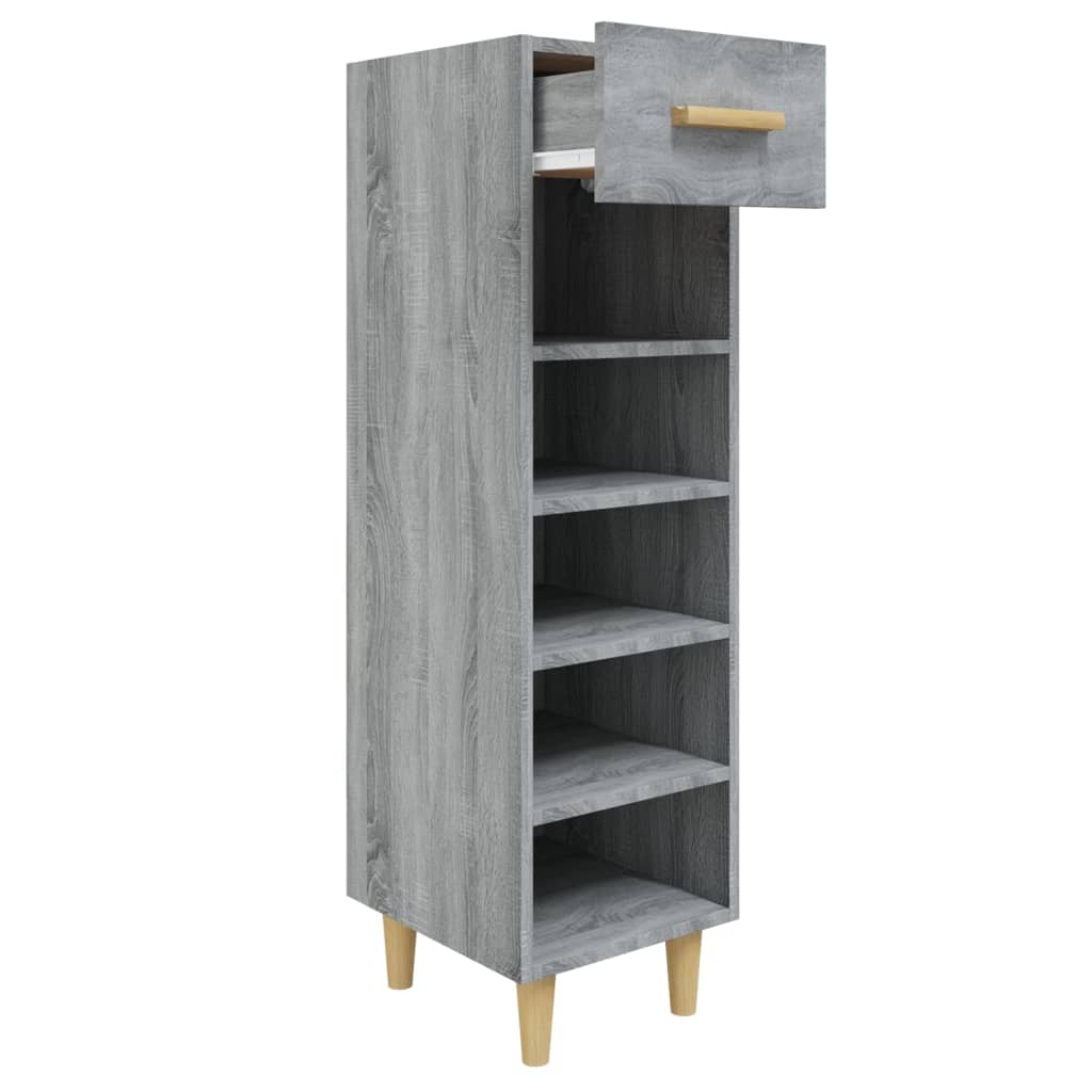 Gabinete de zapatos Vidaxl 30x35x105 CM Madera propiedad de Oak de madera de madera propiedad
