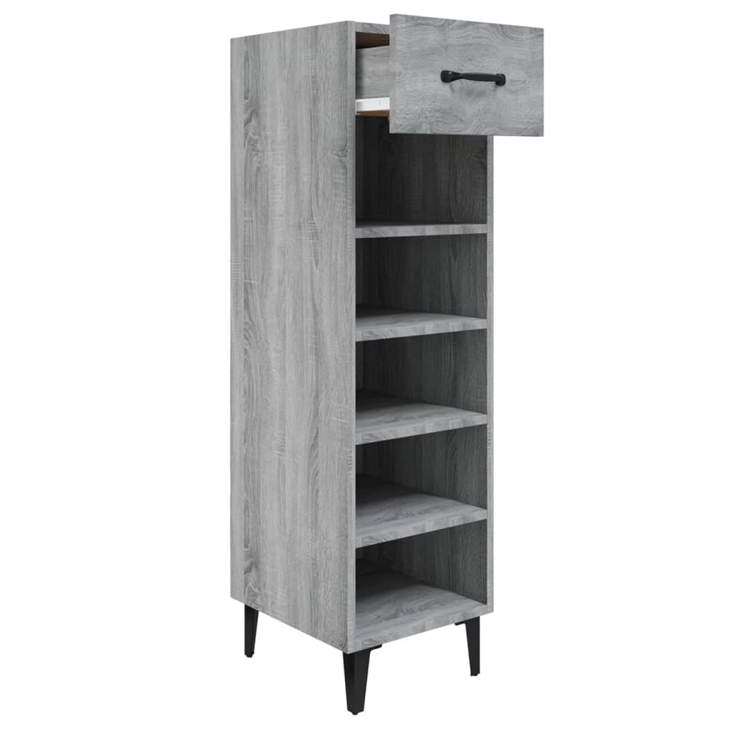 Gabinete de zapatos Vidaxl 30x35x105 CM Madera propiedad de Oak de madera de madera propiedad