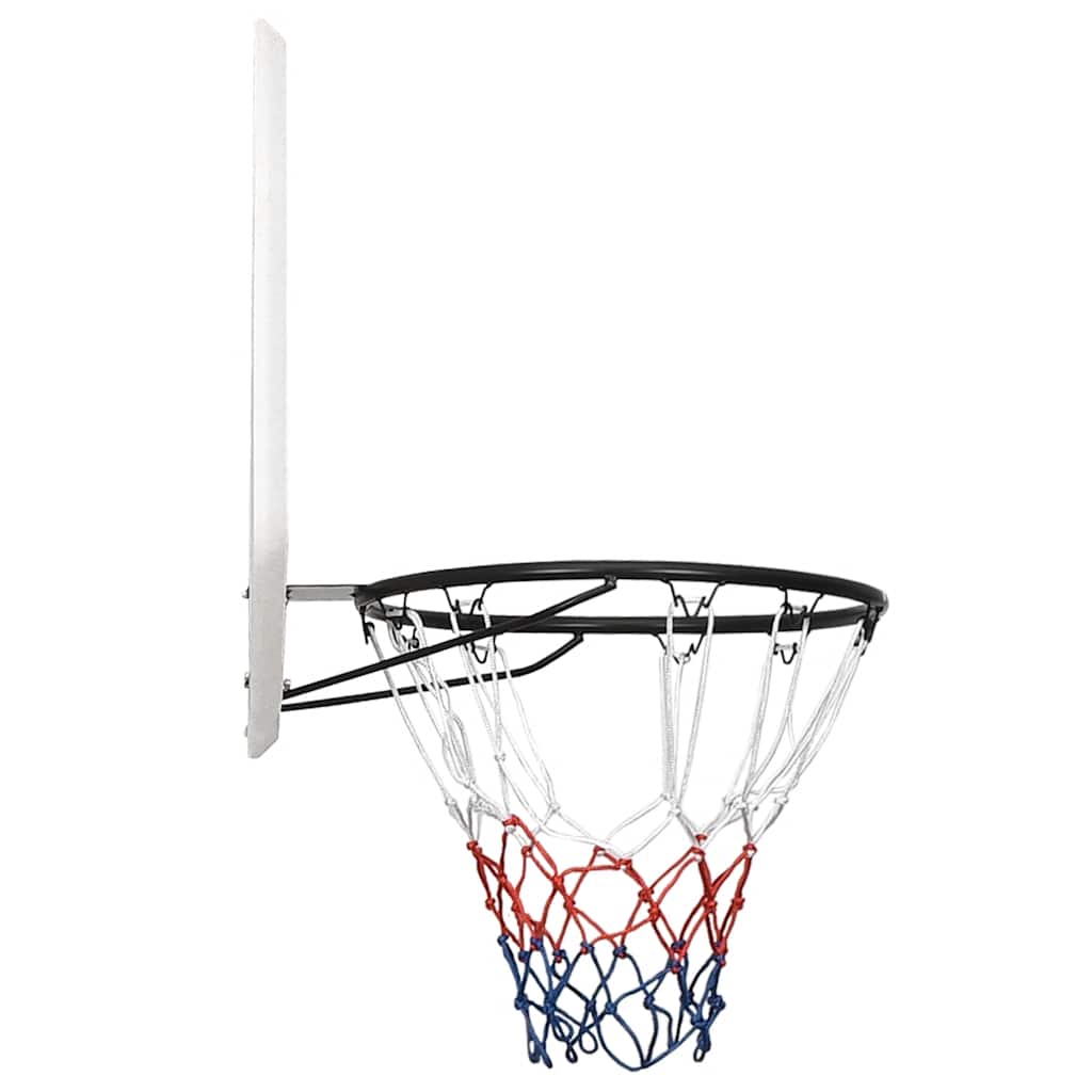 Vidaxl Basketball Board 90x60x2 cm polietilene bianco