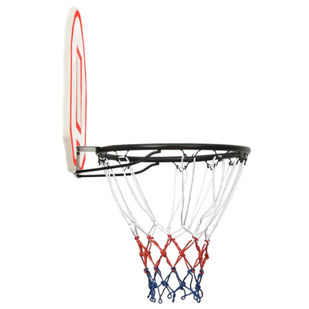 Tablero de baloncesto Vidaxl 71x45x2 cm polietileno blanco