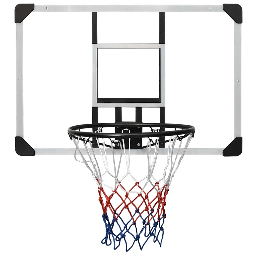 Tablero de baloncesto Vidaxl 90x60x2.5 cm de policarbonato transparente