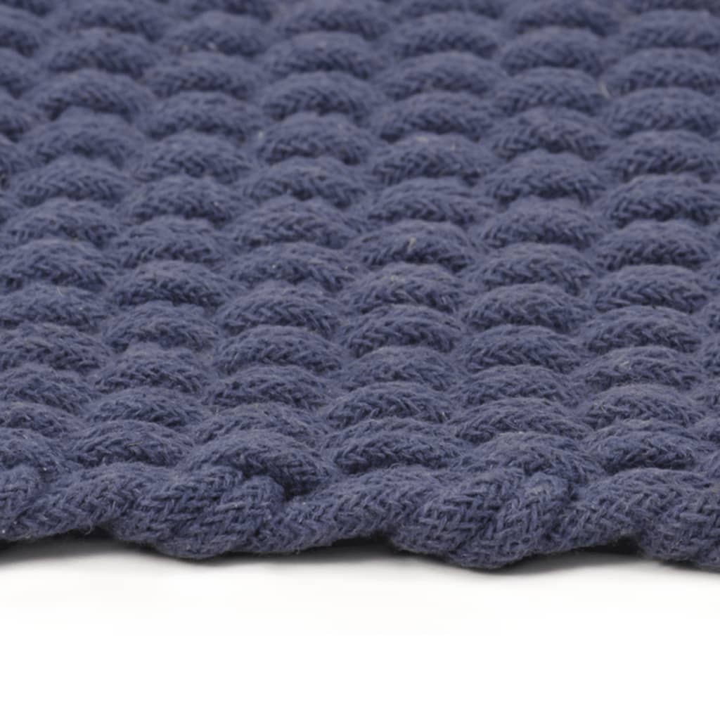 Vidaxl rectangular 180x250 cm Algodón azul marino