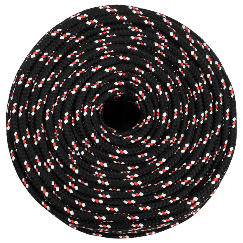 Vidaxl Boot Rope 8 mm 25 m Polypropilene Nero