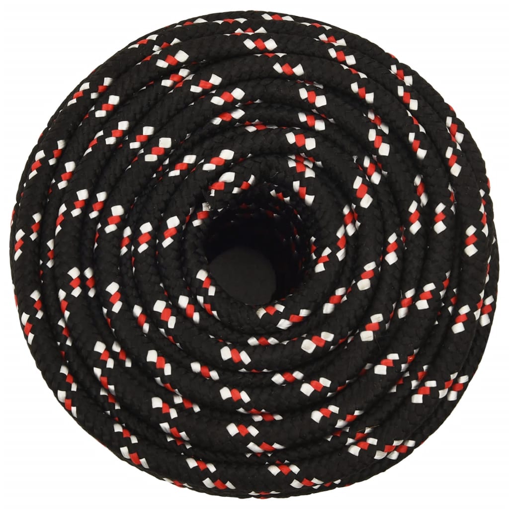 VIDAXL SCOOD ROPE 12 MM 100 M Polypropilene Nero